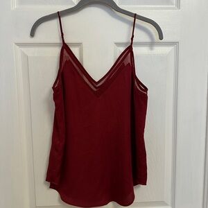 Express Burgundy V-Neck Camisole